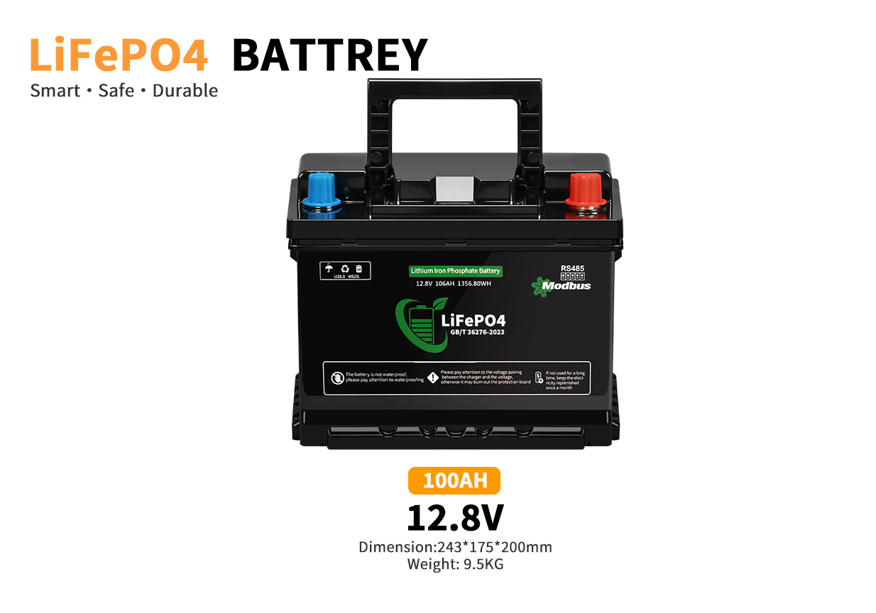 Lenergy 12.8V 100AH Smart Bluetooth Lithium Battery
