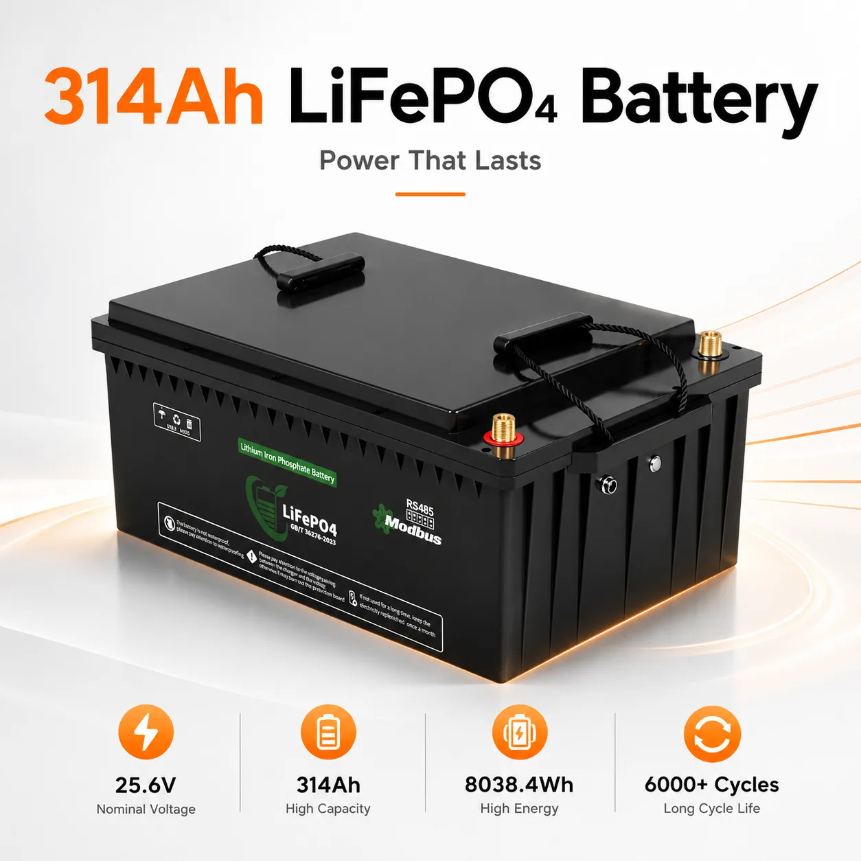 Lenergy 25.6V 314AH Smart Bluetooth Lithium Battery