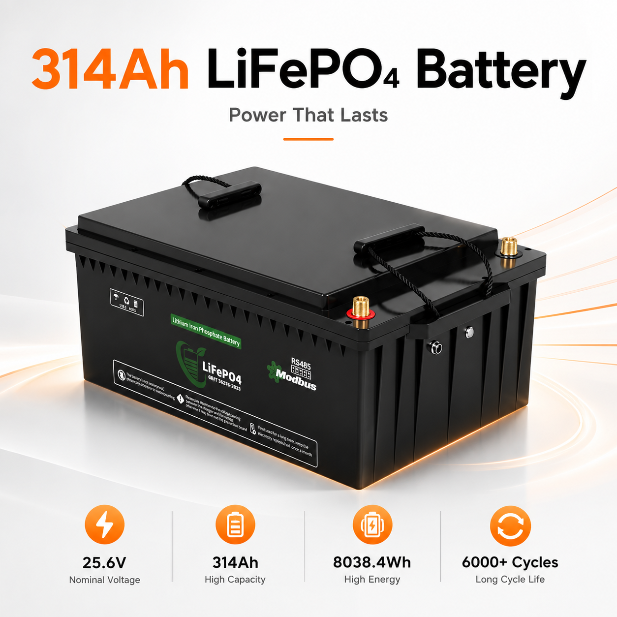 Lenergy 25.6V 314AH Smart Bluetooth Lithium Battery