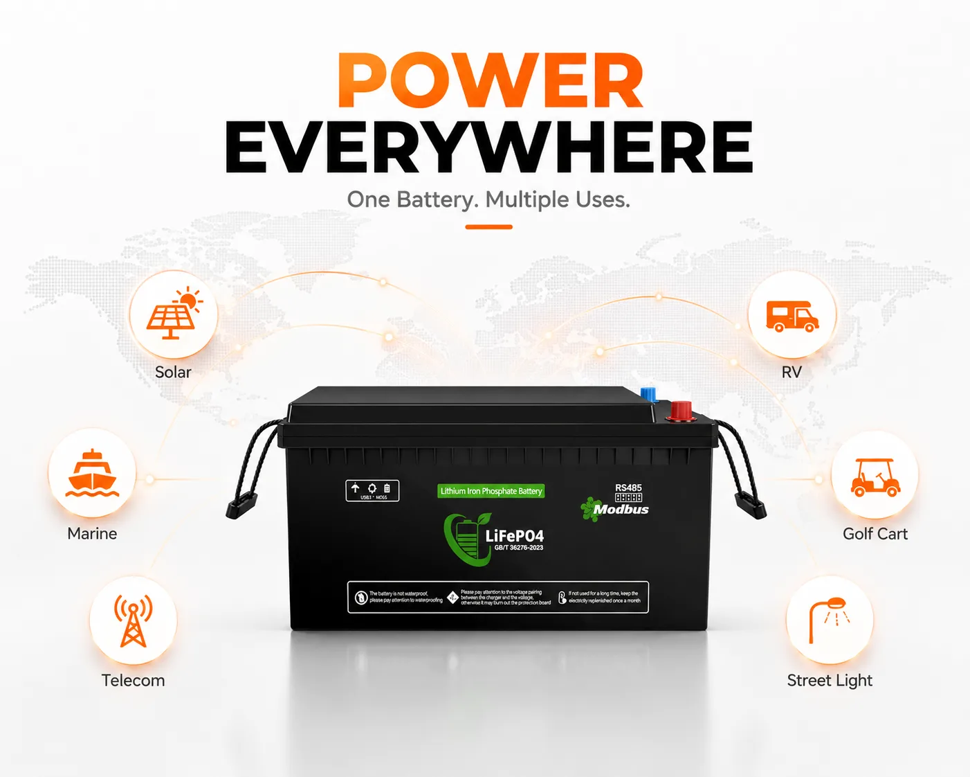 Lenergy 25.6V 314AH Smart Bluetooth Lithium Battery