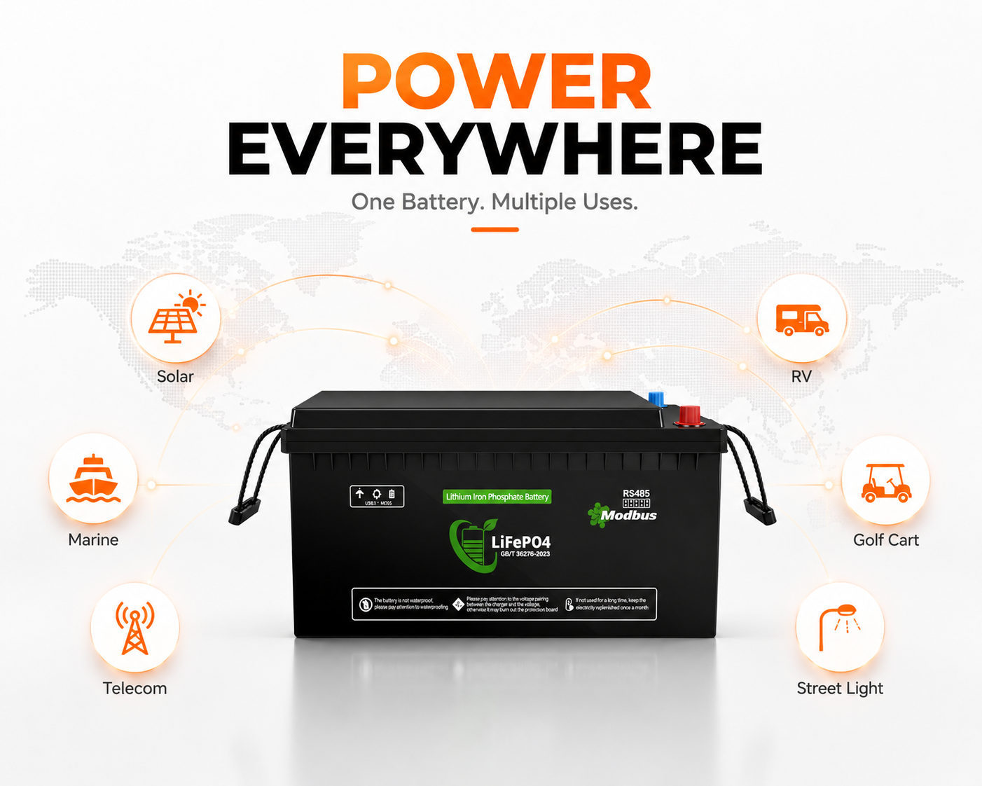 Lenergy 25.6V 314AH Smart Bluetooth Lithium Battery